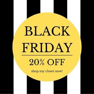 Black Friday 20% off my closet